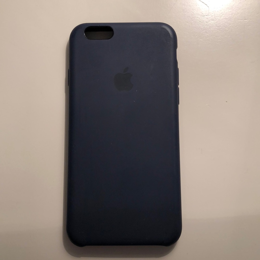 Apple Navy Blue Silicone Iphone 6/6s Phone Case